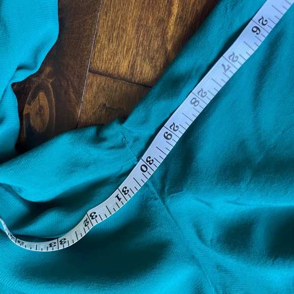 High waisted flat front wide leg Kelly emerald green dress pants - Picture 14 of 14